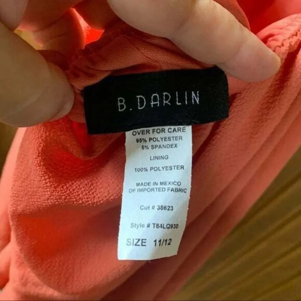 B. Darlin NWT Fit and Flare Open-Back Dress Junior's  Size 11/12